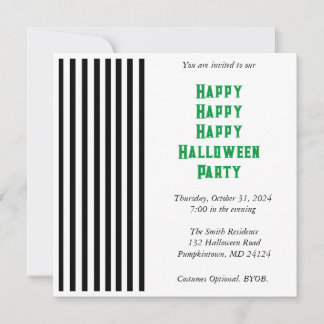 Beetlejuice Party Invitation