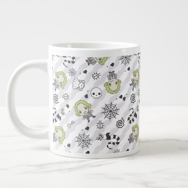 Beetlejuice Pattern Large Coffee Mug (Left)