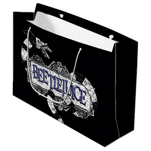 Beetlejuice   Sandworm Coiled on Beetlejuice Logo Large Gift Bag