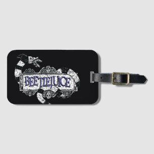 Beetlejuice   Sandworm Coiled on Beetlejuice Logo Luggage Tag