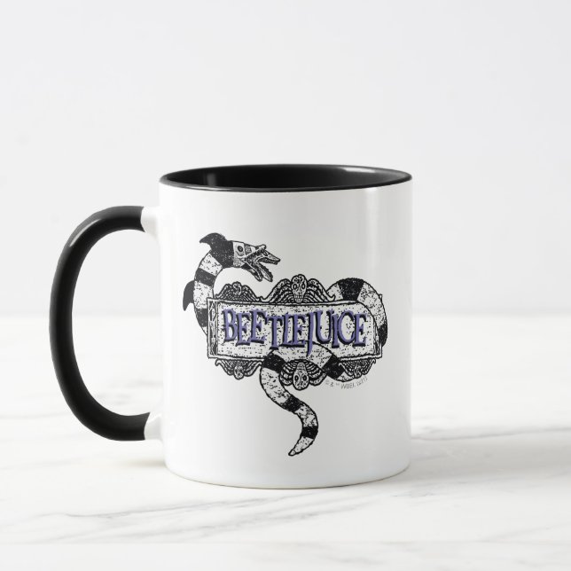 Beetlejuice | Sandworm Coiled on Beetlejuice Logo Mug (Left)
