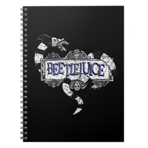 Beetlejuice   Sandworm Coiled on Beetlejuice Logo Notebook