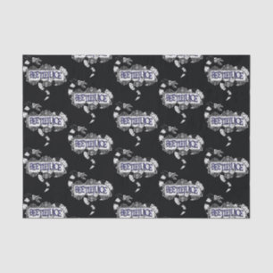 Beetlejuice Sandworm Coiled on Beetlejuice Logo Tissue Paper