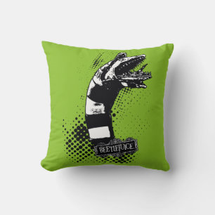 Beetlejuice   Sandworm Illustration Cushion