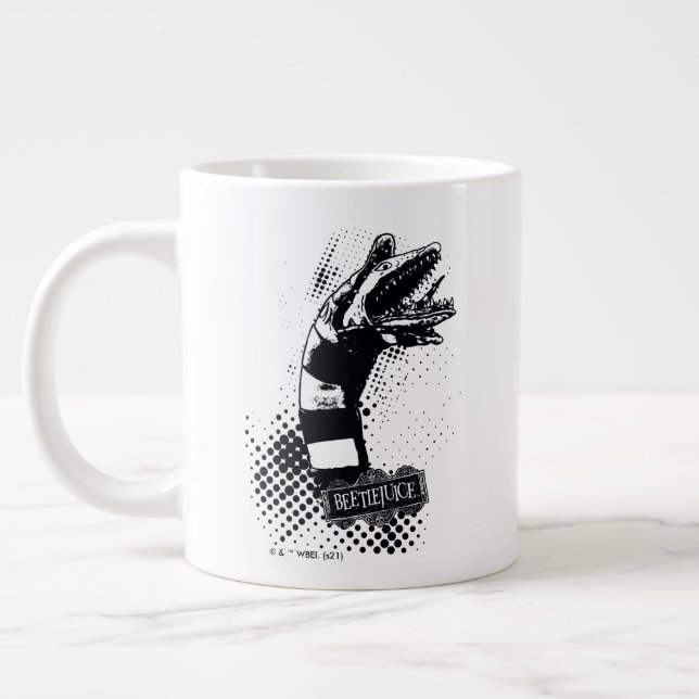 Beetlejuice | Sandworm Illustration Large Coffee Mug (Left)
