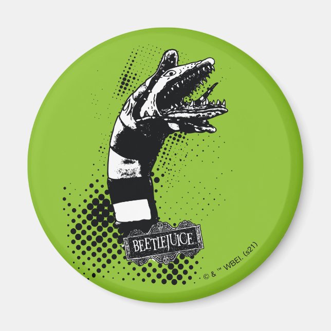 Beetlejuice | Sandworm Illustration Magnet (Front)