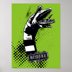 Beetlejuice Sandworm Illustration Poster