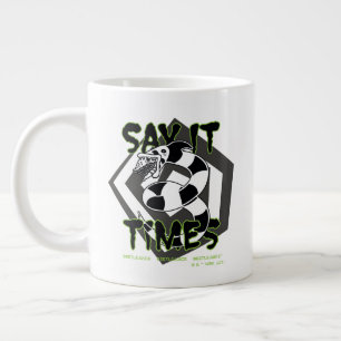Beetlejuice   Say It 3 Times Large Coffee Mug