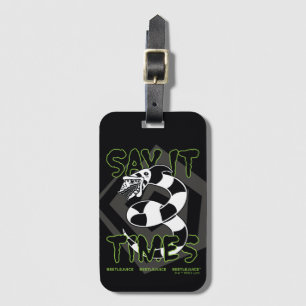 Beetlejuice   Say It 3 Times Luggage Tag