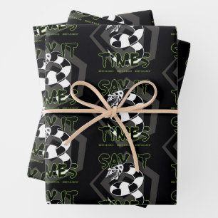 Beetlejuice   Say It 3 Times Wrapping Paper Sheet