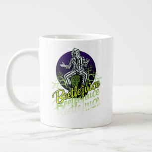 Beetlejuice   Sitting on a Tombstone Large Coffee Mug