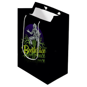 Beetlejuice   Sitting on a Tombstone Medium Gift Bag