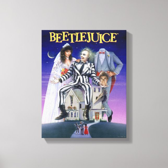 Beetlejuice | Theatrical Poster Canvas Print (Front)