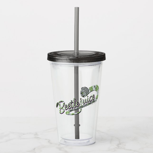 Beetlejuice | Turn on the Juice Acrylic Tumbler (Front)