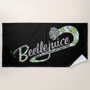 Beetlejuice Turn on the Juice Beach Towel
