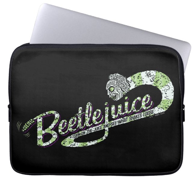 Beetlejuice | Turn on the Juice Laptop Sleeve (Front)