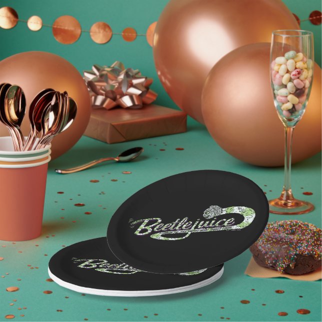 Beetlejuice | Turn on the Juice Paper Plate (Multi)