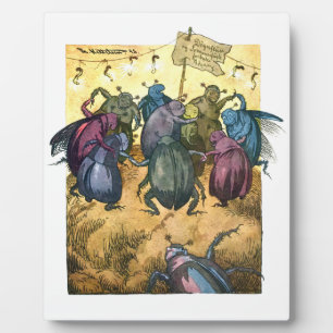 Beetles Celebrating Midsummer Plaque