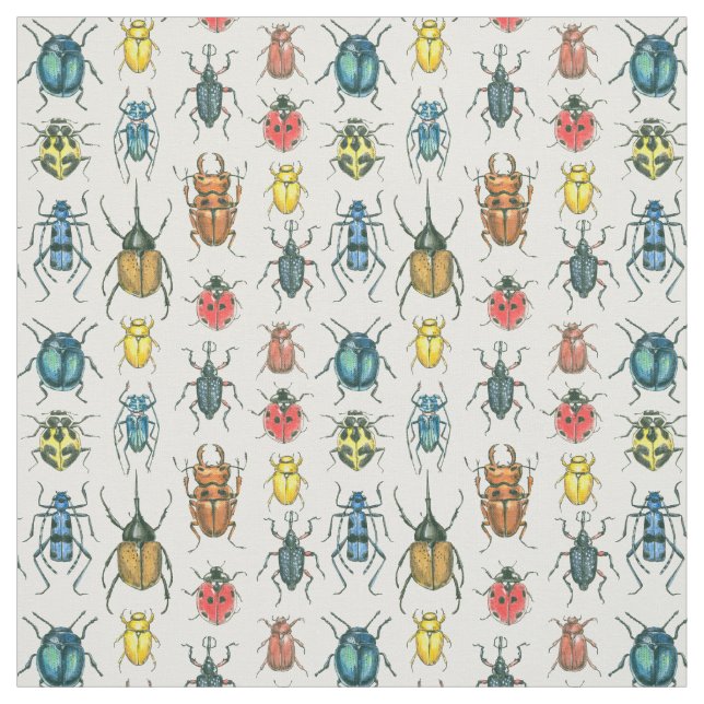 Beetles Fabric (Swatch)
