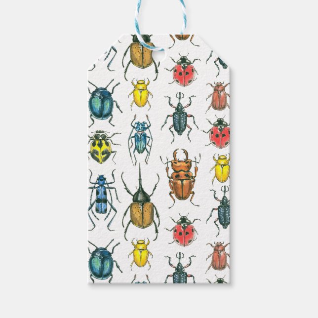 Beetles Gift Tags (Front)
