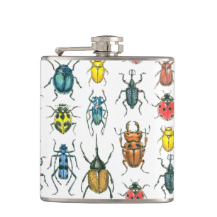 Beetles Hip Flask