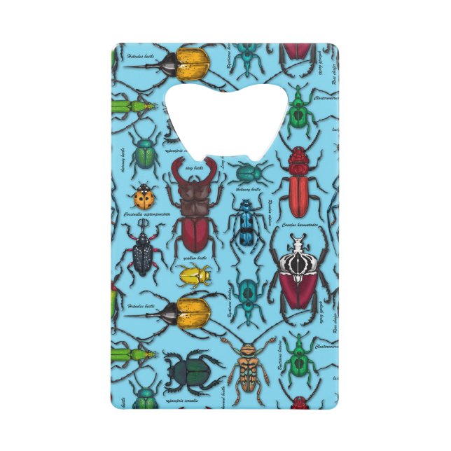Beetles on blue (Front)