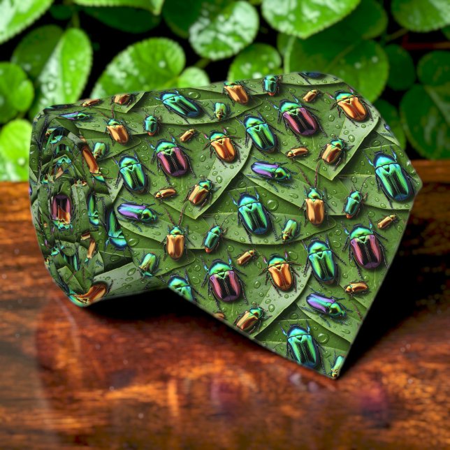 Beetles Pattern Custom Necktie (Creator Uploaded)