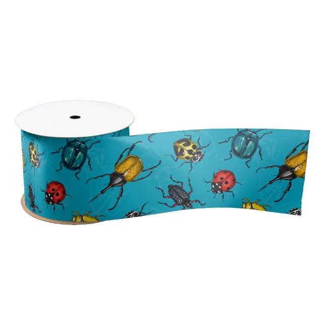 Beetles Satin Ribbon (Spool)