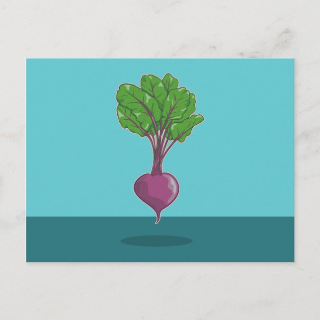 Beetroot beet plant postcard (Front)