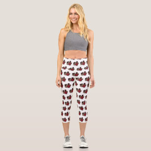 Beetroot cartoon illustration  capri leggings