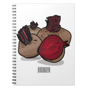 Beetroot cartoon illustration notebook