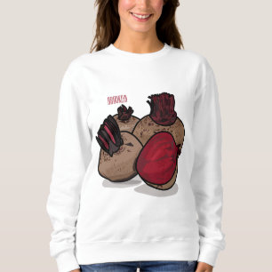 Beetroot cartoon illustration sweatshirt
