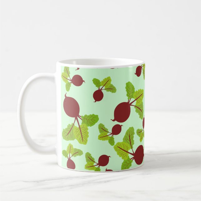 Beetroot Pattern Coffee Mug (Left)