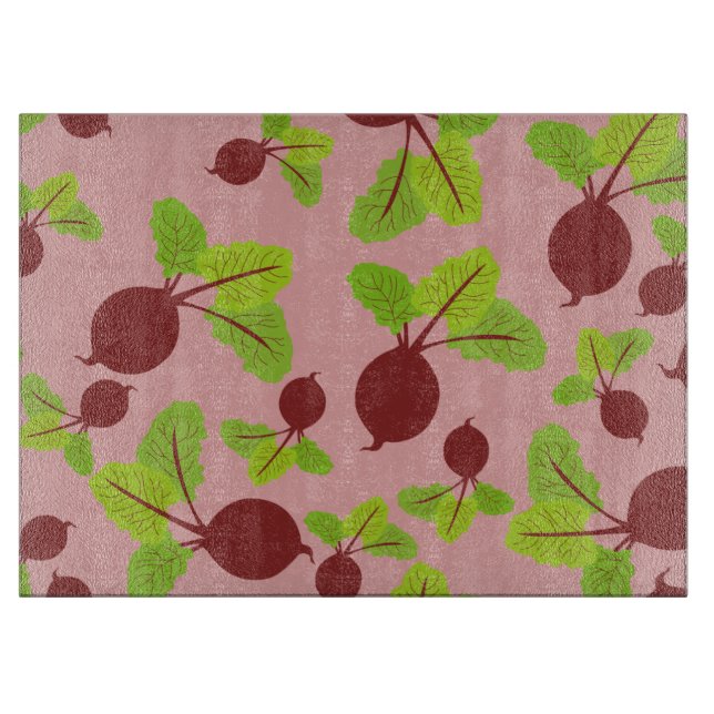 Beetroot Pattern Cutting Board (Front)