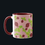 Beetroot Pattern Mug<br><div class="desc">A beautiful beetroot pattern to brighten up your day!  Ideal birthday gift,  nursery decor,  kids room art,  home decor,  Christmas present or gift for any other special occasion.</div>