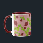 Beetroot Pattern Mug<br><div class="desc">A beautiful beetroot pattern to brighten up your day!  Ideal birthday gift,  nursery decor,  kids room art,  home decor,  Christmas present or gift for any other special occasion.</div>