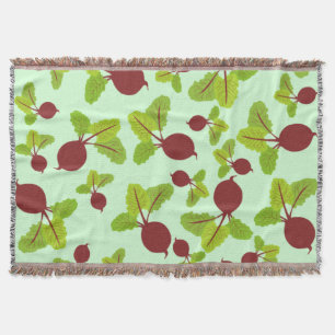 Beetroot Pattern Throw Blanket