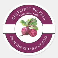 Beetroot Pickle Label