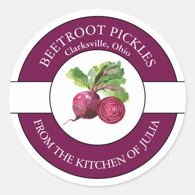 Beetroot Pickle Label (Front)