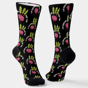 Beetroot Rooting For You Gag Modern Socks