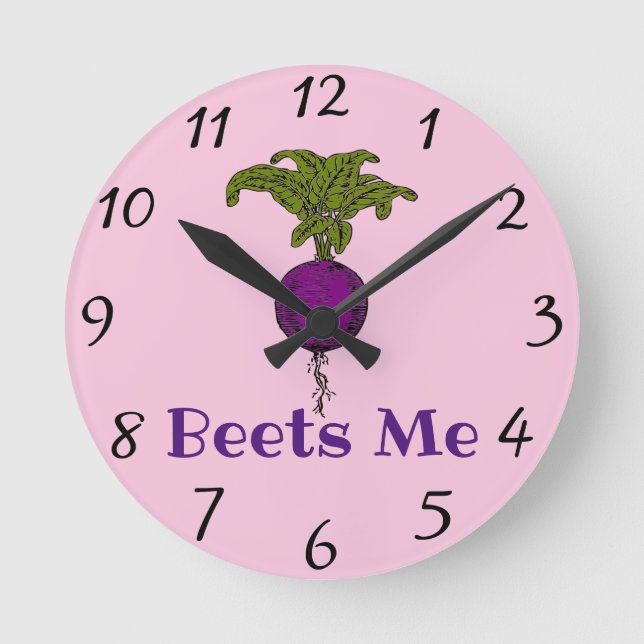 Beets Me Wall Clock (Front)