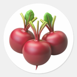 Beets Plastic 3D – Glossy Round Label