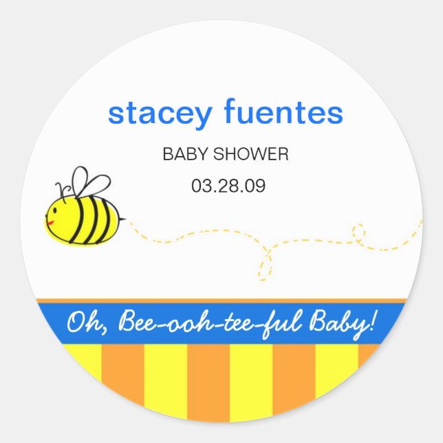 "Beeutiful Baby" Stickers (Front)