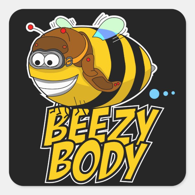 Beezy Body Bee Sticker (Front)