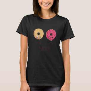 Before After Makeup Doughnut Doughnut Cool Cute Fu T-Shirt