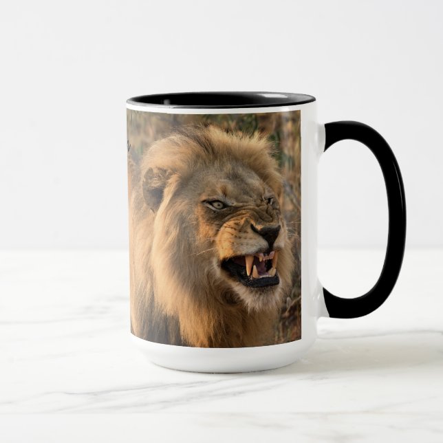 Before and After Coffee LION Personalise Name Tall Mug (Right)