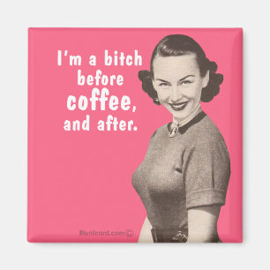 Before and after coffee magnet