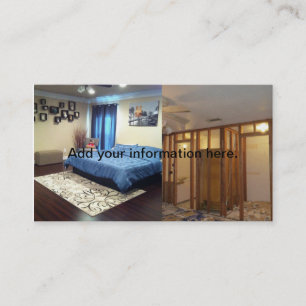 Before and After Renovation Business Card Template