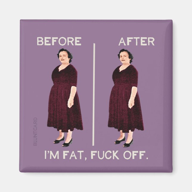 Before and after, still beautiful magnet (Front)