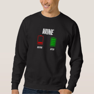 Before And After Wine Apparel Sweatshirt